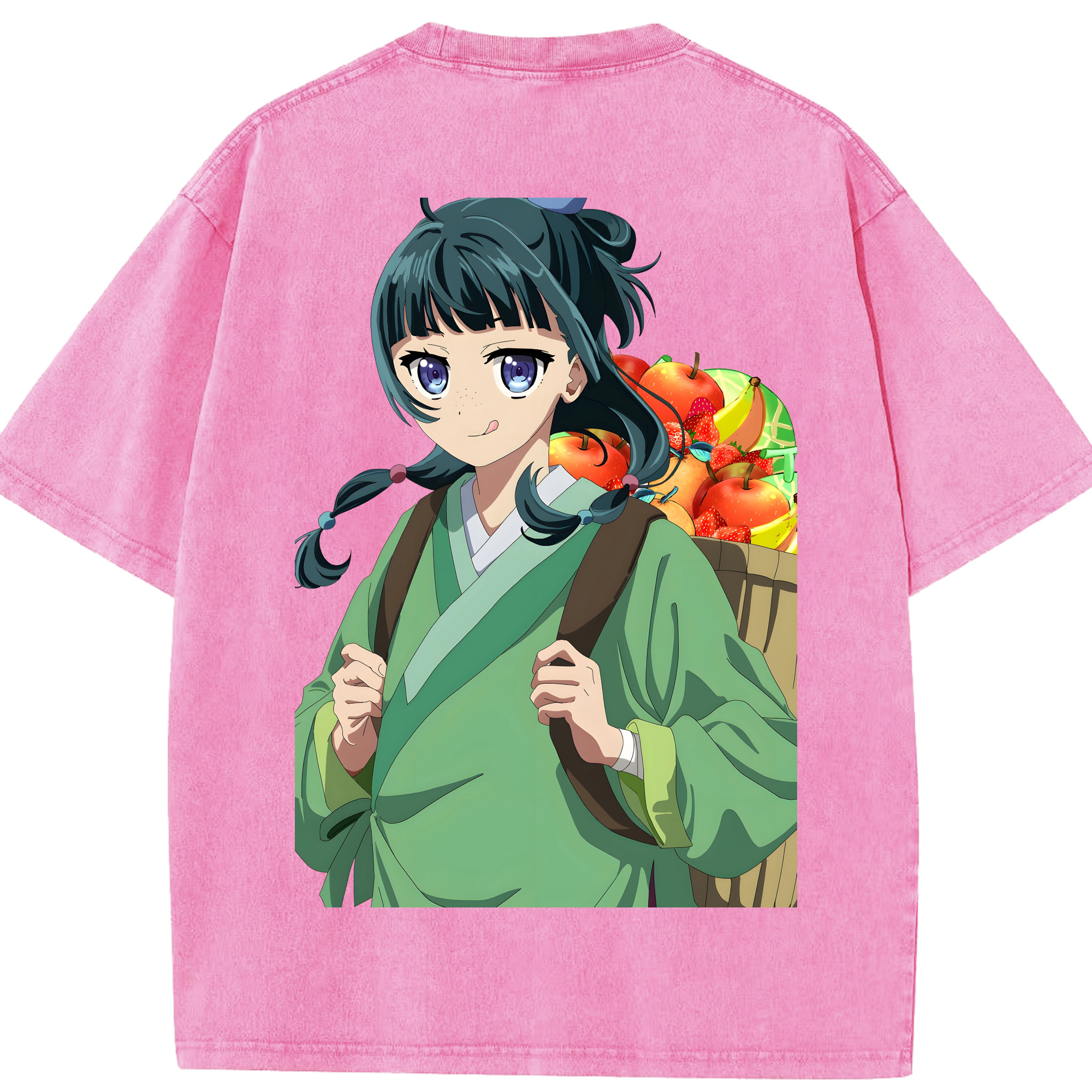 （画像用） 薬屋のひとりごと The Apothecary Diaries 綿100% ヴィンテージ風 半袖Tシャツ（背面プリント）